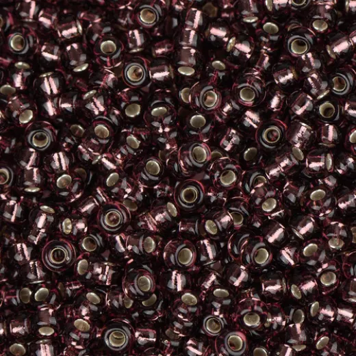 Dark Smoky Amethyst Silver Lined, Miyuki 11/0 Seed Beads, Colour 0013, 22g Approx Dark Smoky Amethyst Silver Lined, Miyuki 11/0 Seed Beads, Colour 0013, 22g Approx