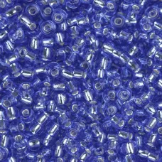 Sapphire Silver Lined, Miyuki 11/0 Seed Beads, Colour 0019, 22g Approx