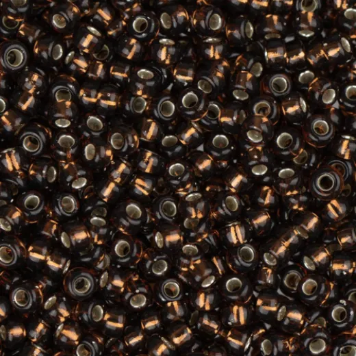 Root Beer Silver Lined, Miyuki 11/0 Seed Beads, Colour 0029, 22g Approx Root Beer Silver Lined, Miyuki 11/0 Seed Beads, Colour 0029, 22g Approx