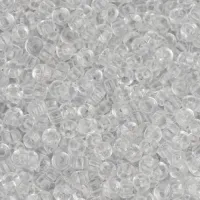 Miyuki Size 6 Seed Beads, Crystal Transparent, Colour 0131, 250g approx