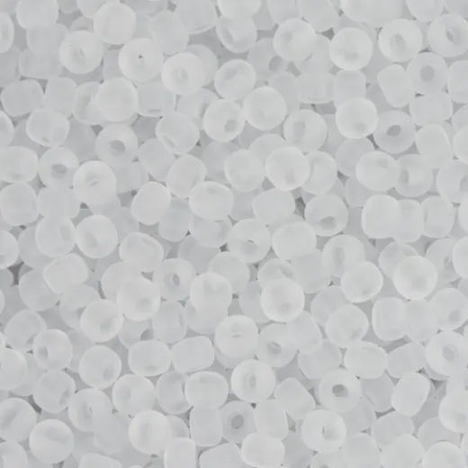 Crystal Transparent Matte, Miyuki 11/0 Seed Beads, Colour 0131F, 250 Grams Crystal Transparent Matte, Miyuki 11/0 Seed Beads, Colour 0131F, 250 Grams