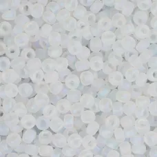 Miyuki Size 8 Seed Beads, Crystal AB Matte, Colour 0131FR, 22 Grams