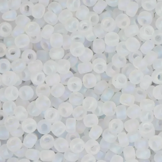 Crystal AB Matte, Miyuki 11/0 Seed Beads, Colour 0131FR, 22g Approx Crystal AB Matte, Miyuki 11/0 Seed Beads, Colour 0131FR, 22g Approx