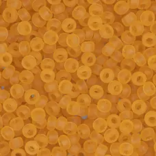 Miyuki Size 8 Seed Beads, Light Topaz Transparent Matte, Colour 0132F, 250 Gram
