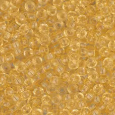 Miyuki Size 6 Seed Beads, Light Topaz Transparent, Colour 0132L, 20g approx