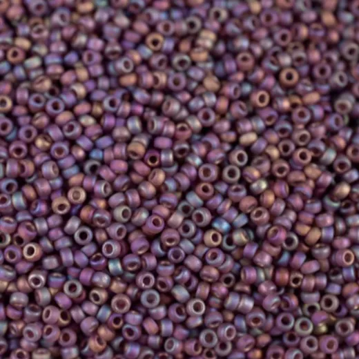 Matte Dark Smoky Amethyst AB, Miyuki 11/0 Seed Beads, Colour 0153FR, 250 Grams