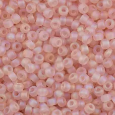 Matte Transparent Light Tea Rose AB, Miyuki 11/0 Seed Beads, Colour 0155FR, 22g ...