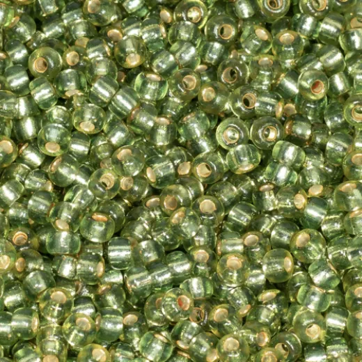 Silver Lined Dyed Willow Green Duracoat, Colour 4273, Miyuki 15/0 Seed Beads, 8.2g approx. Silver Lined Dyed Willow Green Duracoat, Colour 4273, Miyuki 15/0 Seed Beads, 8.2g approx.
