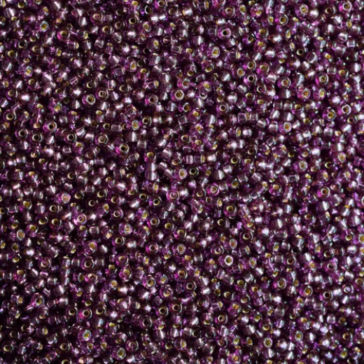Silver Lined Dyed Deep Purple Duracoat, Colour 4279, Miyuki 11/0, 22g approx. Silver Lined Dyed Deep Purple Duracoat, Colour 4279, Miyuki 11/0, 22g approx.
