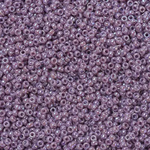 Opaque Mauve AB Miyuki 11/0 Seed Beads, 22g, Colour 0478 Opaque Mauve AB Miyuki 11/0 Seed Beads, 22g, Colour 0478