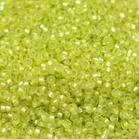Silver Lined Chartreuse Matte, Miyuki 8/0 Seed beads, Colour 0014F, 22gm