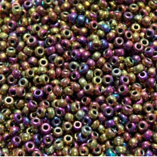 Metallic Purple Gold Iris, Miyuki 11/0 Seed Beads, Colour 0188, 22g Approx