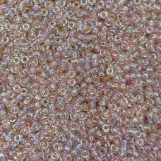 Miyuki Size 11 Seed Beads, Light Tea Rose AB, Colour 0292, 22g Approx.