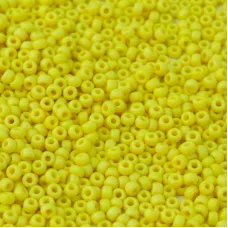AB Matte Yellow Opaque, Miyuki 11/0 Seed Beads, 22g, Colour 0404FR