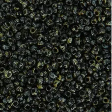 Opaque Black Picasso, Miyuki 11/0 Seed Beads, Colour 4511, 250 Grams