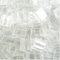 Crystal Transparent, Miyuki Tila Beads, Colour 0131, 5.2g