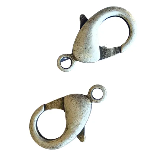 10mm Matte Silver Lobster Clasps, Pack of 10 10mm Matte Silver Lobster Clasps, Pack of 10