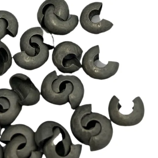 4mm Crimp Covers from Beadalon, Silver, Pack of 25