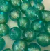 Bulk Bag 18mm Gold Foiled Round Beads, Green, Approx 250 Grams Bulk Bag 18mm Gold Foiled Round Beads, Green, Approx 250 Grams