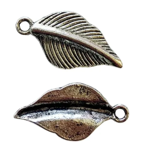 Tibetan Style Leaf Charms, 27mm, Pack of 4 Tibetan Style Leaf Charms, 27mm, Pack of 4