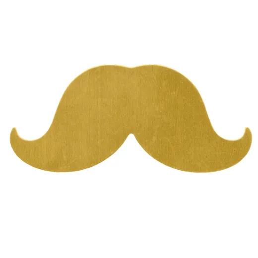 ImpressArt 24ga Brass Mustache, 2 1/4", Pack of 2 ImpressArt 24ga Brass Mustache, 2 1/4", Pack of 2