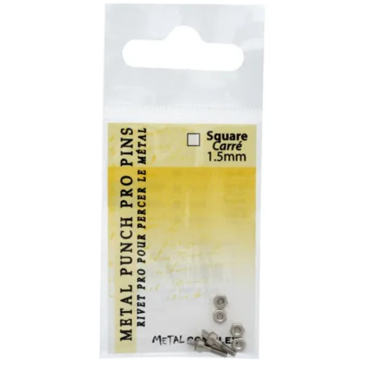 Replacement Pins for Metal Punch, Square, 1.5mm Replacement Pins for Metal Punch, Square, 1.5mm