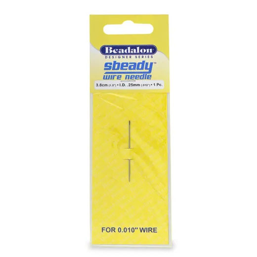 SBeady Beading Wire Needle, XX-Small, for 0.010" (0.25mm) Beading wires SBeady Beading Wire Needle, XX-Small, for 0.010" (0.25mm) Beading wires