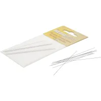 Medium twisted wire beading needles, 2.5 inch long, 0.012inch diameter. Pack of 10 Medium twisted wire beading needles, 2.5 inch long, 0.012inch diameter. Pack of 10