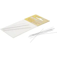 Medium twisted wire beading needles, 2.5 inch long, 0.012inch diameter. Pack of... Medium twisted wire beading needles, 2.5 inch long, 0.012inch diameter. Pack of...