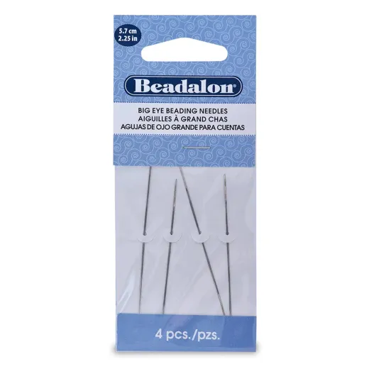 Beadalon JNEED2.25/4 Big Eye Needles, 2.25", 4 Pack Beadalon JNEED2.25/4 Big Eye Needles, 2.25", 4 Pack