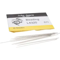 Size 10 John James Beading Needles, Longs, Pack of 25