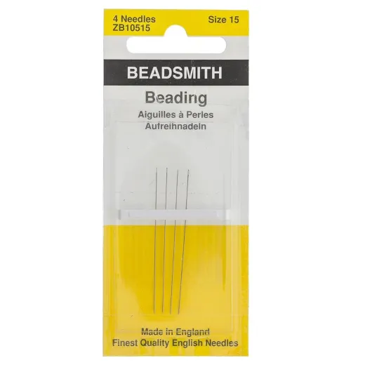Size 15 John James Beading Needles , Pack of 4 Size 15 John James Beading Needles , Pack of 4