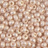 Miyuki seed beads in baroque pearl coating.