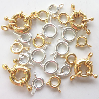 Bolt Ring Clasp tag Vintage Goldtone 11mm CRAFT REPAIR Pack of 15 Post Free