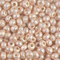 Miyuki seed beads in baroque pearl coating.
