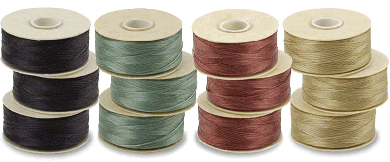 S-Lon (Superlon) Nylon Beading Thread - Size D- TEX45 - 78 Yards