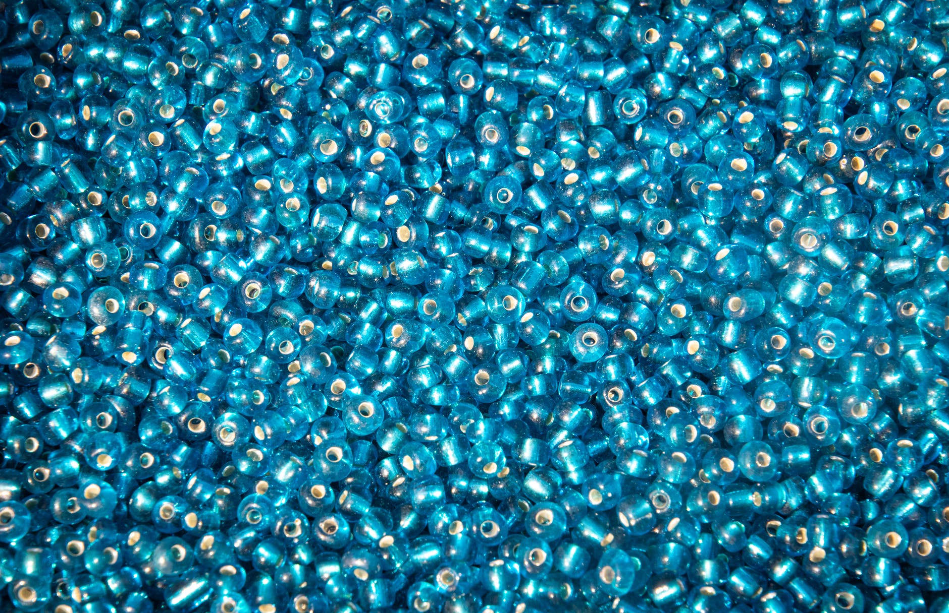 Dark Blue Czech Pressed Glass Bead Mix - Assorted Sizes, Shapes and Colors